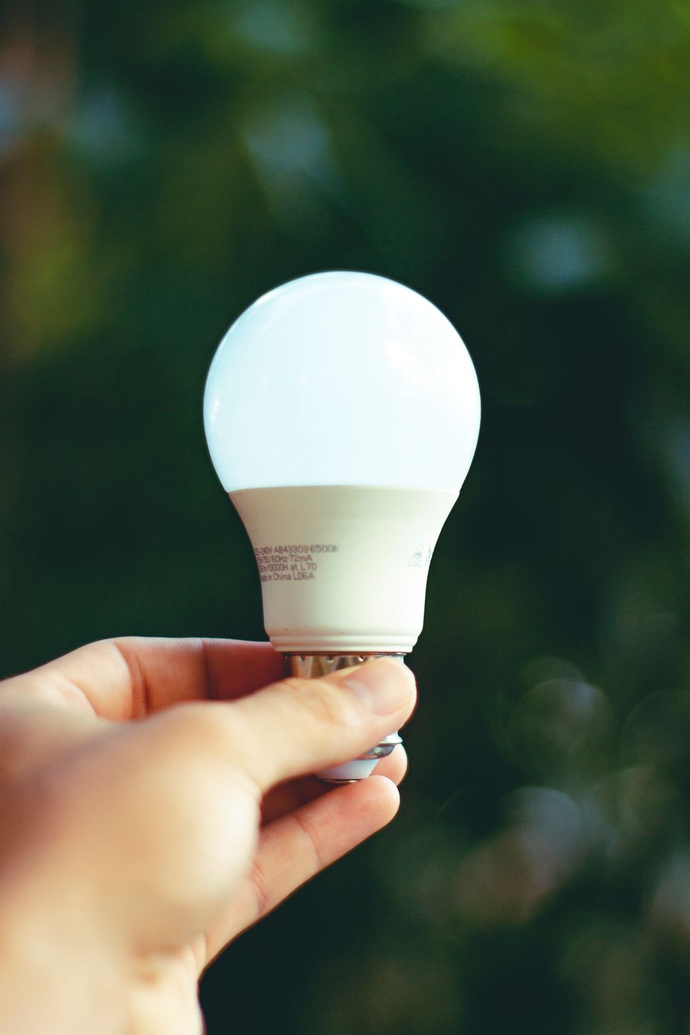 Reference photograph of LED lighting technology